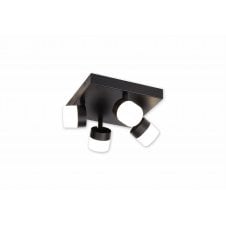 LED bathroom spotlight in black