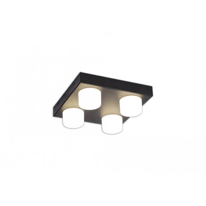 MARQUIS 4 Light Fixed Ceiling Spot Light in Sand Black with 3 year warranty