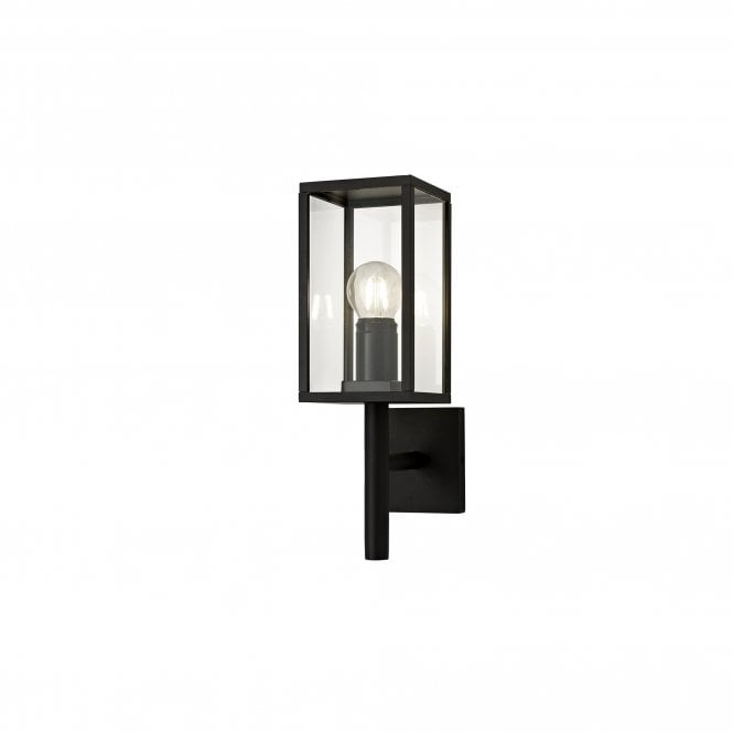 MARTY modern graphite black outdoor box wall lantern