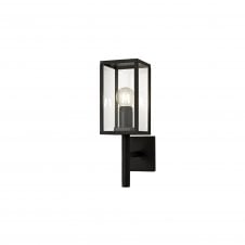 MARTY modern graphite black outdoor box wall lantern