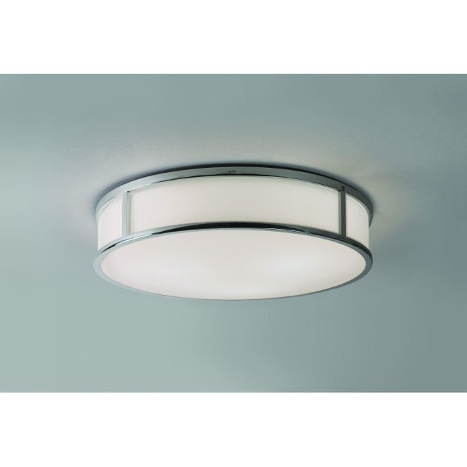 MASHIKO round bathroom ceiling light in polished chrome