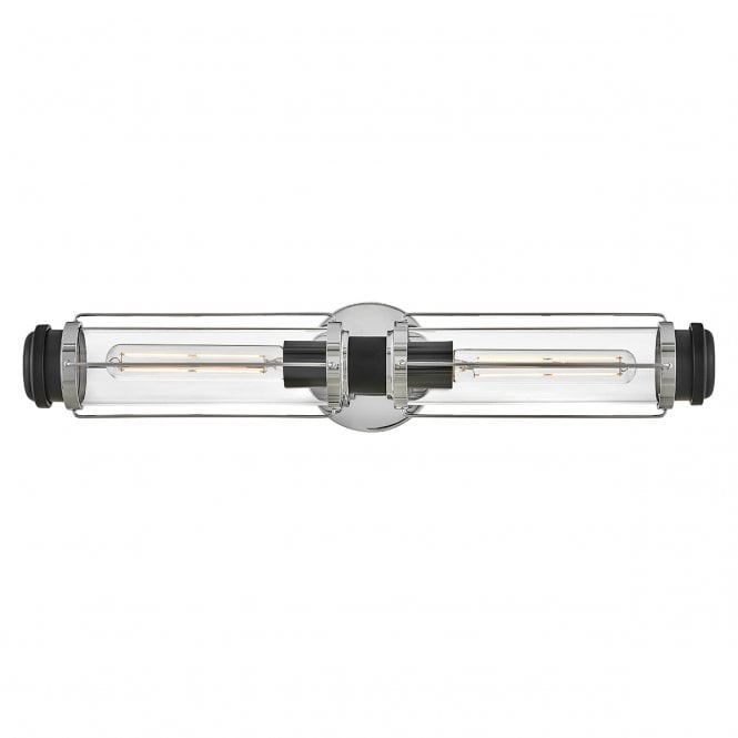 Masthead 2lt Wall Light Polished Chrome & BLK