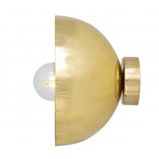 industrial style polished brass wall light