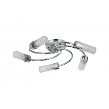 Class 2 flush bathroom light in polished chrome