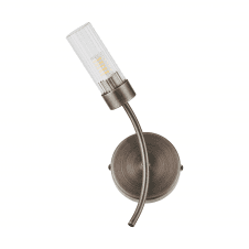 Megan IP44 Bathroom Wall Light in Bronze - Left Curved