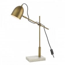 MENDAL adjustable bronze and marble desk lamp