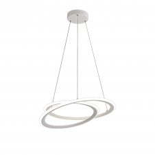 MEREEN 40W LED Ceiling Pendant 4000K 2365lm 3 Step Dimming Matt White with 3 year warranty