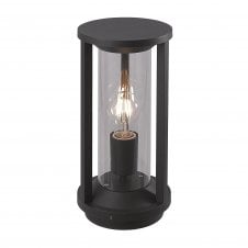 MERLIN outdoor pillar lantern in anthracite with Polycarbonate Diffuser (medium)
