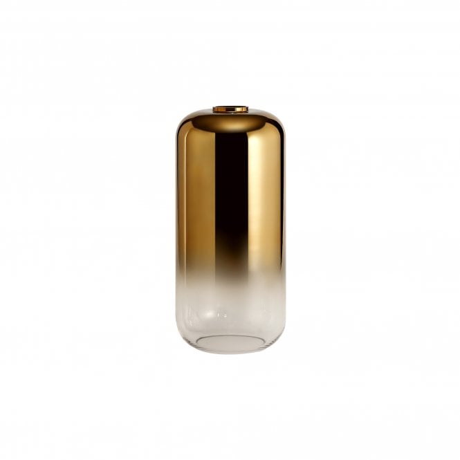 METALOMBRE Brass Gold/Clear Easy Fit Ceiling Shade 16cm