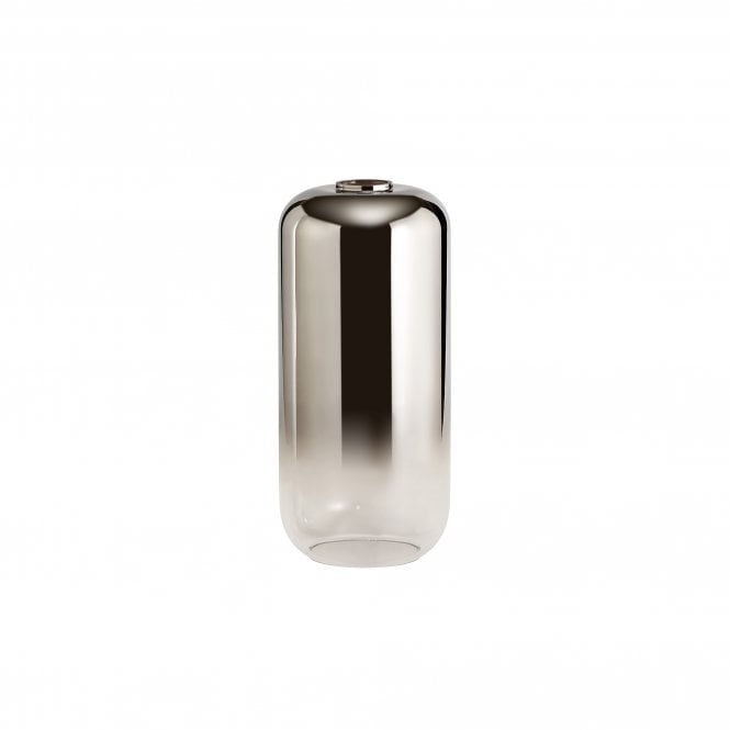 METALOMBRE Smoked Clear Glass Cylinder Easy Fit Ceiling Shade