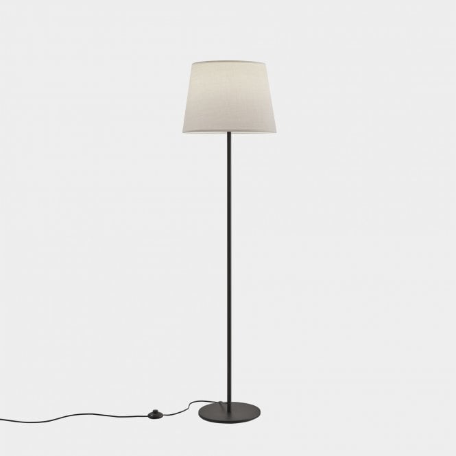 METRICA Floor lamp in Metallic Black with Round Base | Base Only