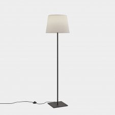 METRICA Floor lamp in Metallic Black with Square Base | Base Only