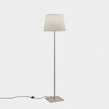METRICA Floor lamp in Satin Nickel with Square Base | Base Only