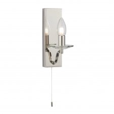 Rectangular Crystal Pan Bathroom Wall Light IP44
