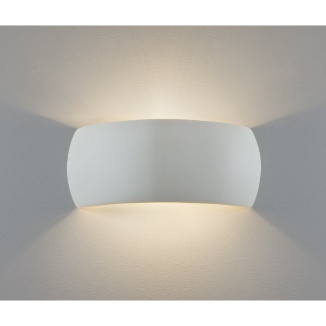 MILO white ceramic wall washer light