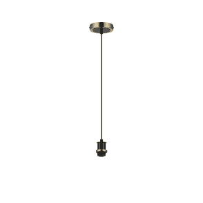 Mingle IP44 Bathroom Suspension Kit in Brass and Satin Black
