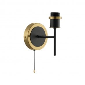 Mingle IP44 Bathroom Wall Light in Brass & Satin Black (Bracket Only)