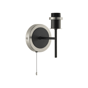 Mingle IP44 Bathroom Wall Light in Satin Nickel and Satin Black (Bracket Only)