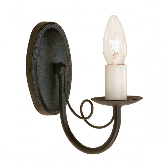 MINSTER Single Wall Light Black