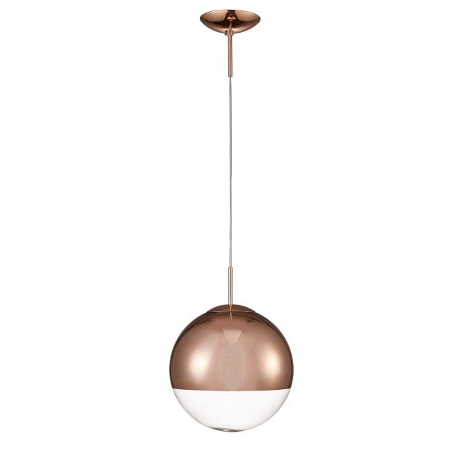 MIRANDA Copper Glass Globe Ceiling Pendant Light