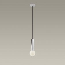 MIST Bathroom Ceiling Pendant in Chrome with Opal Shade