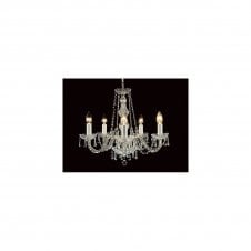 MODRA decorative 5 light crystal chandelier