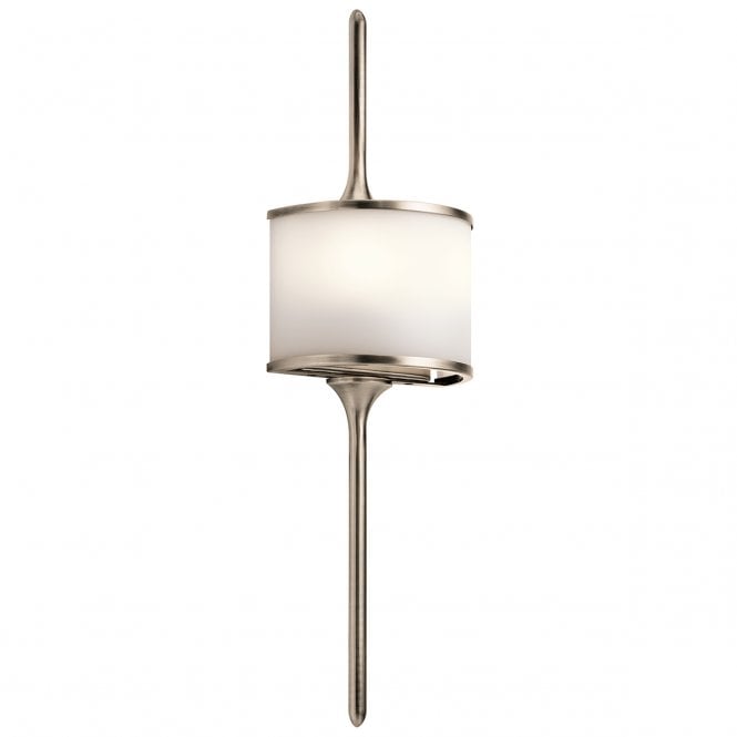 MONA modern bathroom wall light in classic pewter (small)