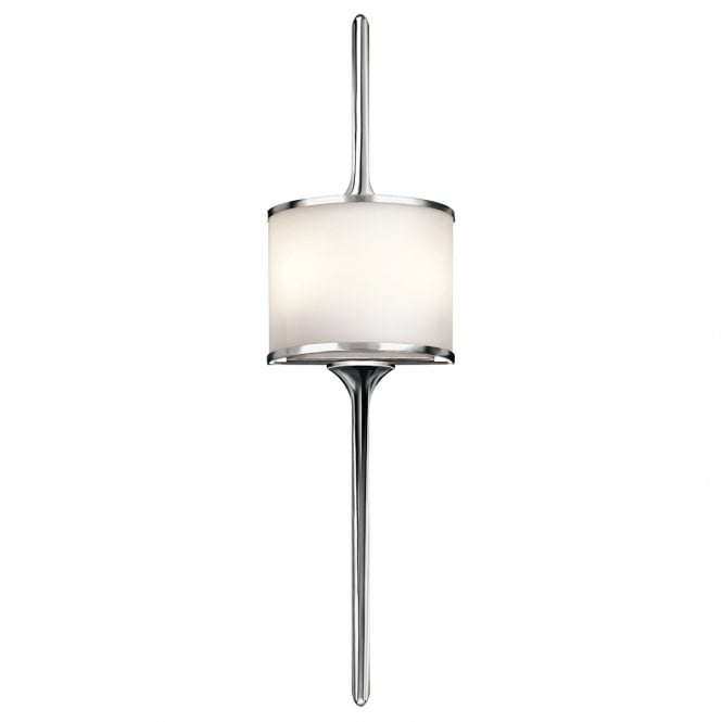 MONA modern bathroom wall light in polished chrome (large)