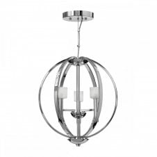 MONDO 3 Light Globe Chandelier Polished Chrome