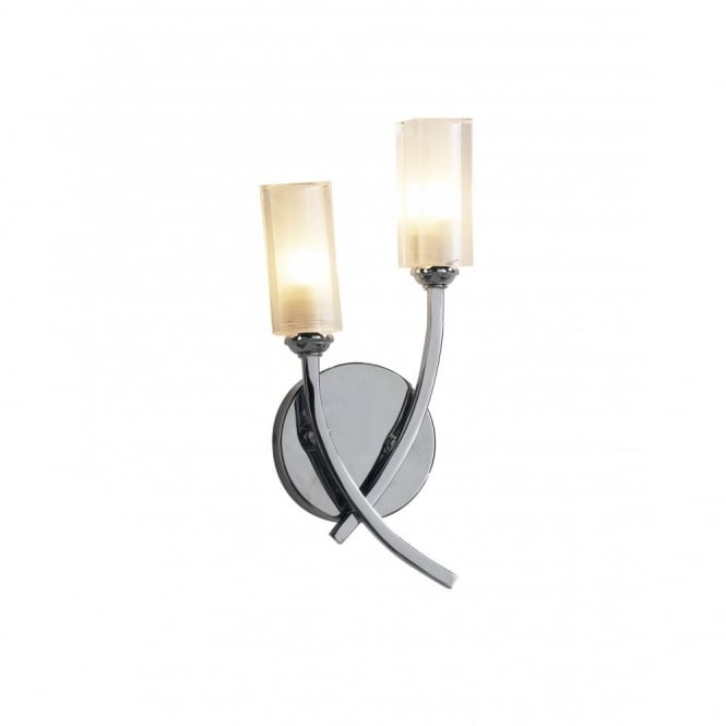 Morgan Polished Chrome Double Wall Light