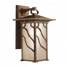 MORRIS Large Wall Lantern in Distressed Copper | Exterior light IP44