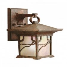 MORRIS Small Wall Lantern in Distressed Copper | Exterior light IP44