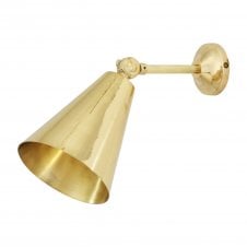 MOYA Adjustable Wall Light in Polished Brass