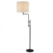 MUNICH Rise and Fall Floor Lamp Black with Shade