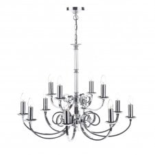 MURRAY modern 12 light dual mount chrome ceiling light