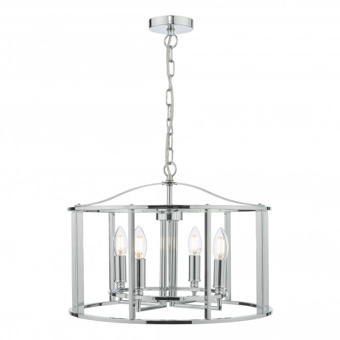 MYKA 4 Light Ceiling Pendant in Polished Chrome