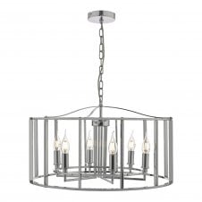 MYKA 6 light polished chrome ceiling pendant light