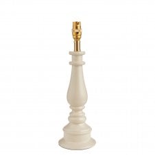 white spindle table lamp base