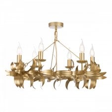NADRIA 6 Light Pendant | Satin Gold