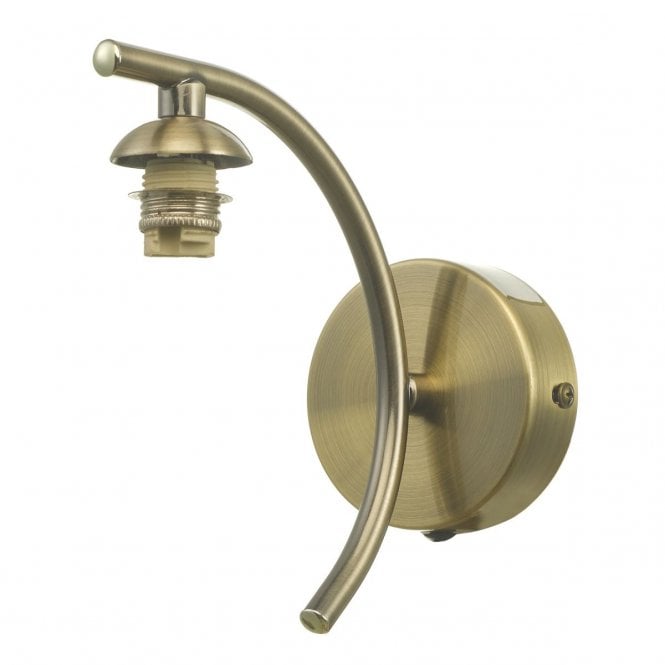 NAKITA Curved Wall Light in Antique Brass