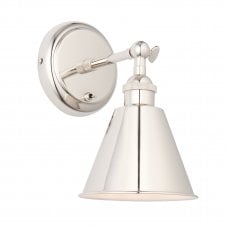 NARRATION 1 Light Wall Light in Bright Nickel