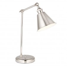 NARRATION Table Lamp in Bright Nickel