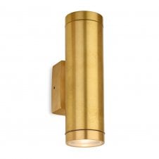 solid brass double outdoor wall light