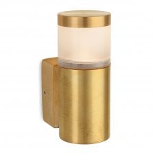 solid brass outdoor wall light with diffuser