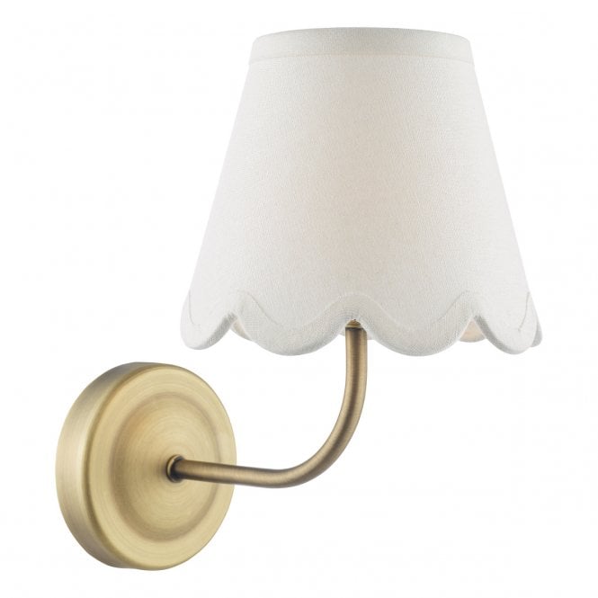 Navarro Rechargeable LED Wall Light in Matt Antique Brass (Bracket Only)