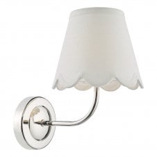 polished nickel rechargeable LED wall light