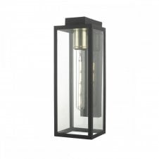 NAXOS matte black finished outdoor wall lantern