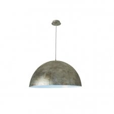 NEO industrial style metallic ceiling pendant in aged iron (large)