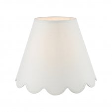 ivory linen scallop edge lamp shade