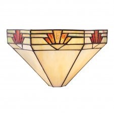NEVADA Tiffany Art Deco uplighter wall light